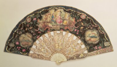 Fan Decorated with Scenes of Courtship by Unbekannt Unbekannt